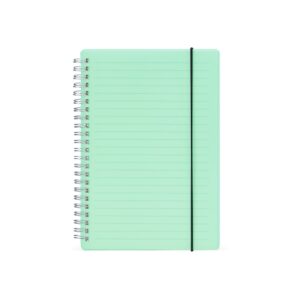 CADERNO COM CAPA PLÁSTICA