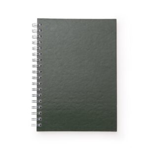 CADERNO C/ CAPA DE COURO SINTÉTICO 17 X 24CM