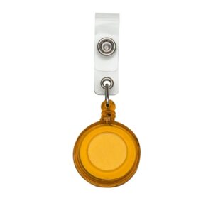 PORTA CRACHA LARANJA TRANSPARENTE