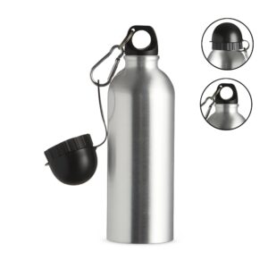 SQUEEZE ALUMINIO 500ML C/ BICO E MOSQUETÃO