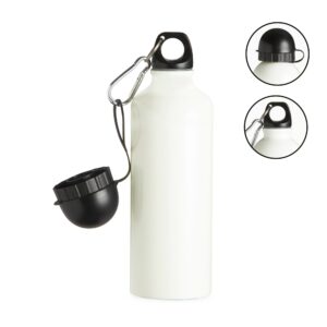 SQUEEZE ALUMINIO 500ML C/ BICO E MOSQUETÃO
